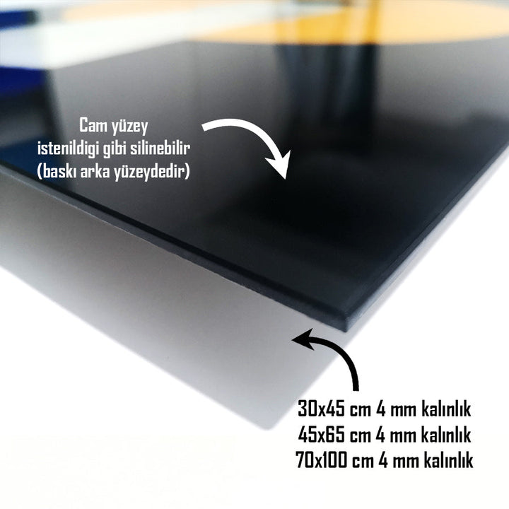 Geometrik Desen 7 Cam Tablo