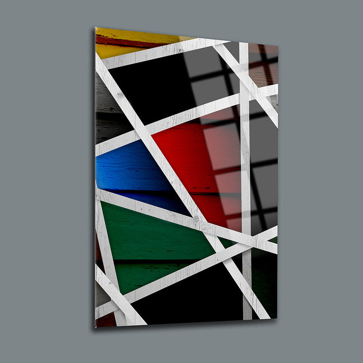 Eskitme Ahşap Cam Tablo