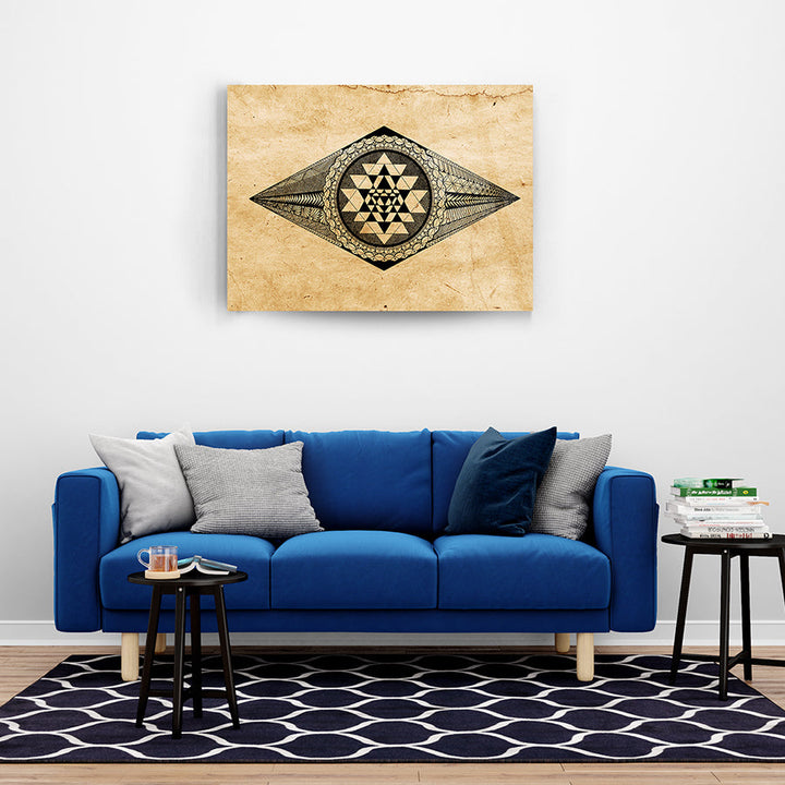 Geometrik Desen 15 Cam Tablo