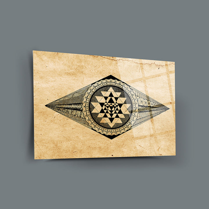 Geometrik Desen 15 Cam Tablo