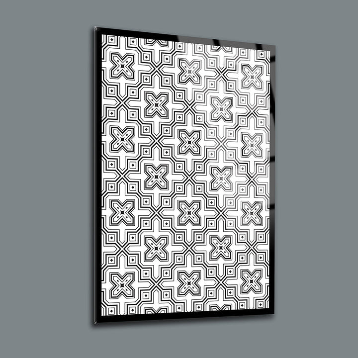 Geometrik Desen-13 3'lü Set Cam Tablo