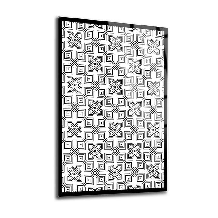 Geometrik Desen-13 3'lü Set Cam Tablo