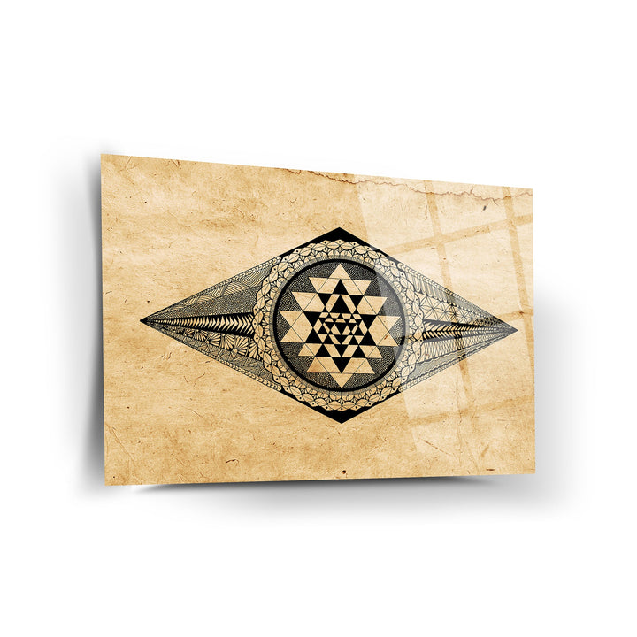 Geometrik Desen 15 Cam Tablo